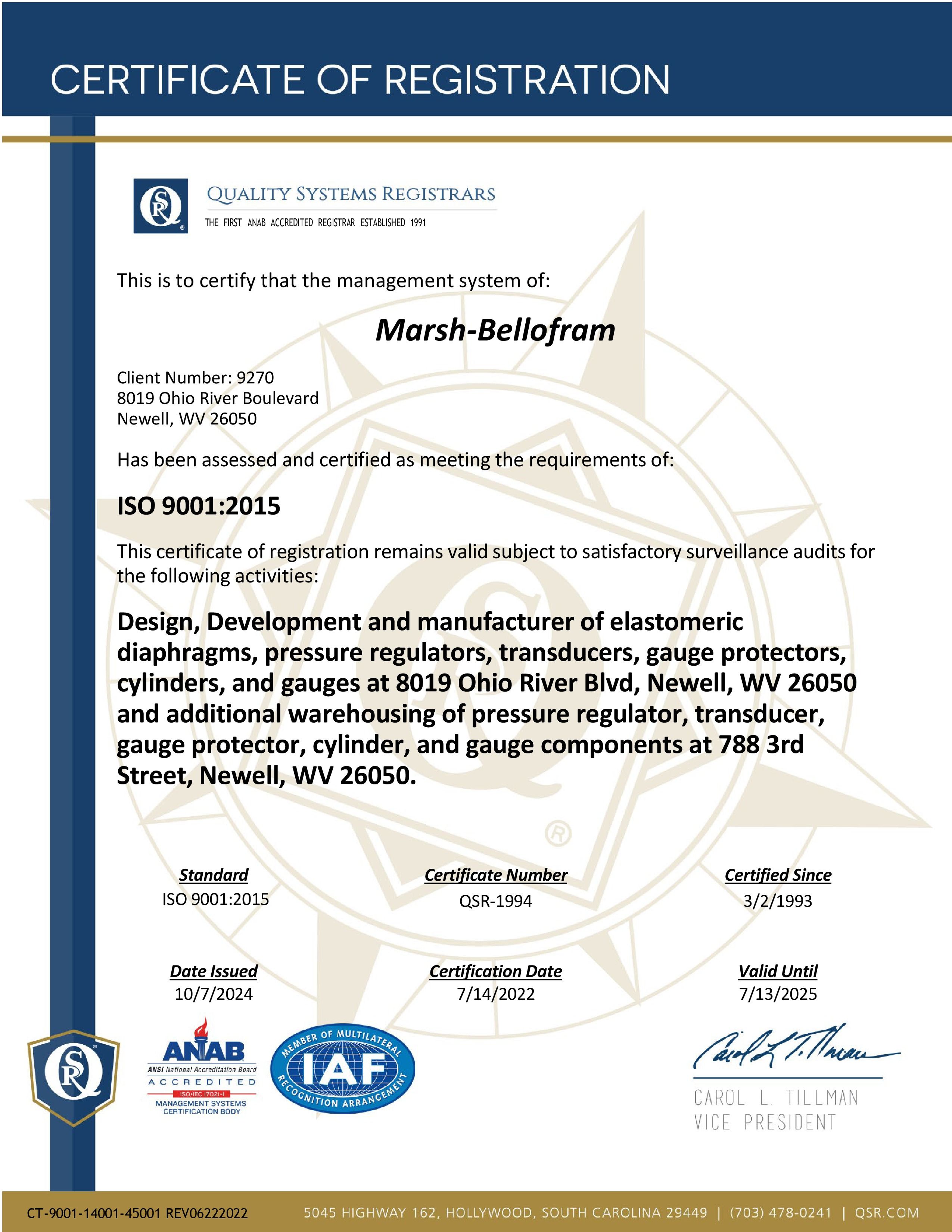 ISO9001:2015